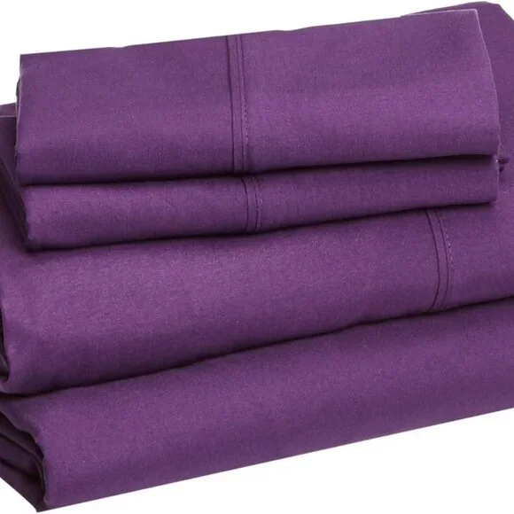 Lightweight Super Soft Easy Care Microfiber 4-Piece Bed Sheet Set/ALL Sizes - Picture 10 of 16